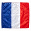 法国国家足球队旗帜 - 蓝色、白色和红色三个垂直条纹